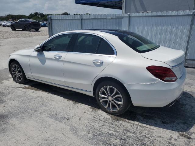 55SWF4KB9GU115544 - 2016 MERCEDES-BENZ C 300 4MATIC WHITE photo 2