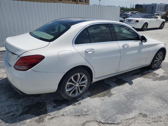 55SWF4KB9GU115544 - 2016 MERCEDES-BENZ C 300 4MATIC WHITE photo 3