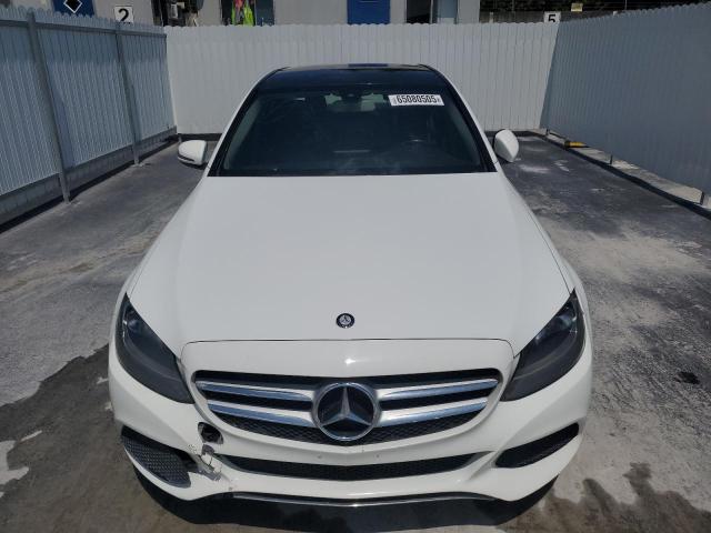 55SWF4KB9GU115544 - 2016 MERCEDES-BENZ C 300 4MATIC WHITE photo 5