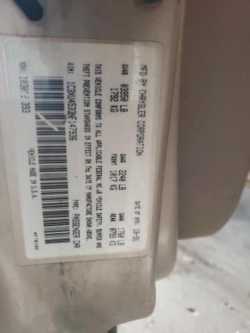 1C3XU4533NF147936 - 1992 CHRYSLER LEBARON GOLD photo 12