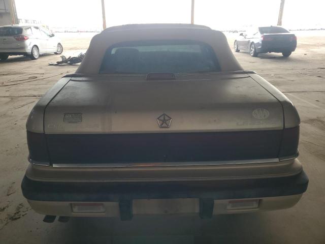 1C3XU4533NF147936 - 1992 CHRYSLER LEBARON GOLD photo 6