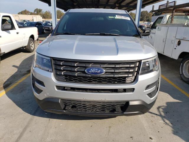 1FM5K8AR1JGA58361 - 2018 FORD EXPLORER POLICE INTERCEPTOR SILVER photo 5