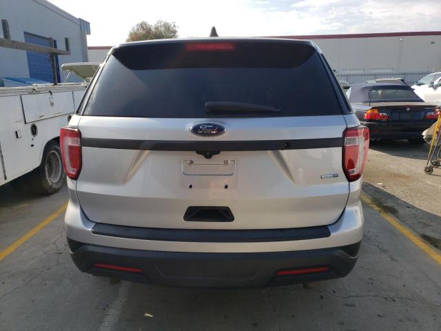 1FM5K8AR1JGA58361 - 2018 FORD EXPLORER POLICE INTERCEPTOR SILVER photo 6