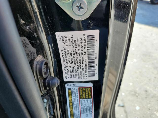 2HGFG4A55FH704031 - 2015 HONDA CIVIC SI BLACK photo 12