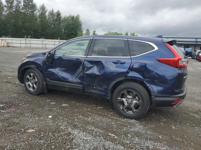 5J6RW2H89KA002736 - 2019 HONDA CR-V EXL BLUE photo 2