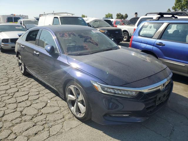 1HGCV1F93JA016443 - 2018 HONDA ACCORD TOURING BLUE photo 4