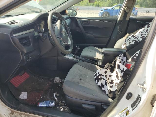2T1BURHE3FC376871 - 2015 TOYOTA COROLLA L WHITE photo 7