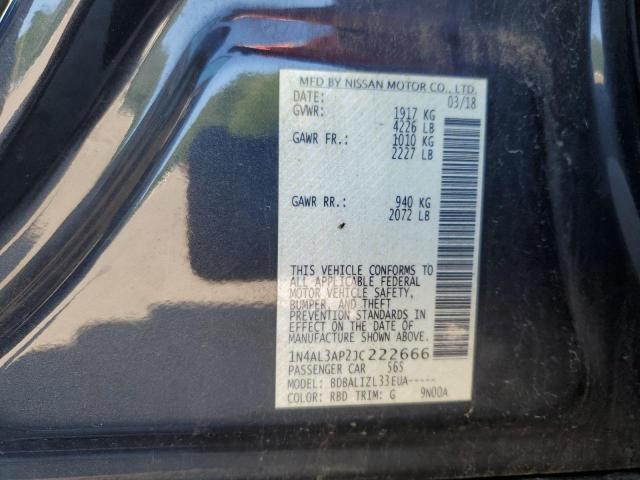 1N4AL3AP2JC222666 - 2018 NISSAN ALTIMA 2.5 أزرق صورة 13