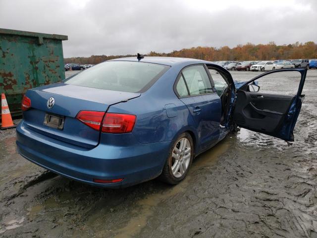 3VW2K7AJ3FM245977 - 2015 VOLKSWAGEN JETTA BASE Mavi foto 4