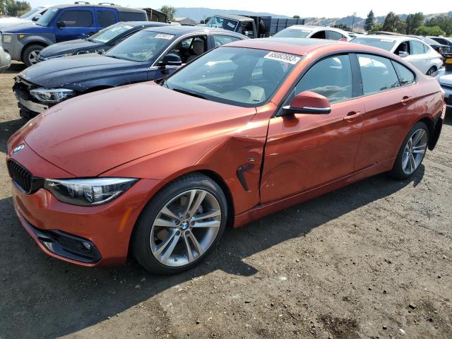 WBA4J1C53JBM11732 - 2018 BMW 430I GRAN COUPE ORANGE photo 1