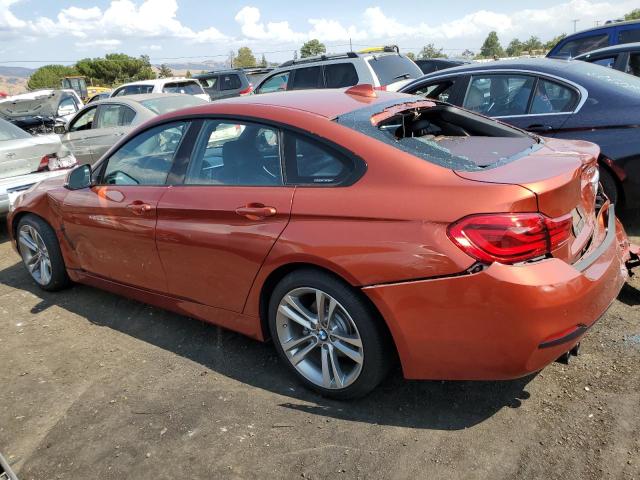 WBA4J1C53JBM11732 - 2018 BMW 430I GRAN COUPE ORANGE photo 2