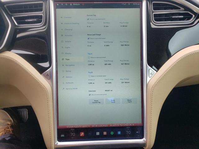 5YJSA1E25FF120070 - 2015 TESLA MODEL S Mavi foto 9