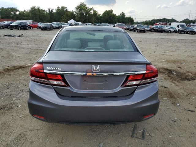 2HGFB2F53EH513606 - 2014 HONDA CIVIC LX GRAY photo 6