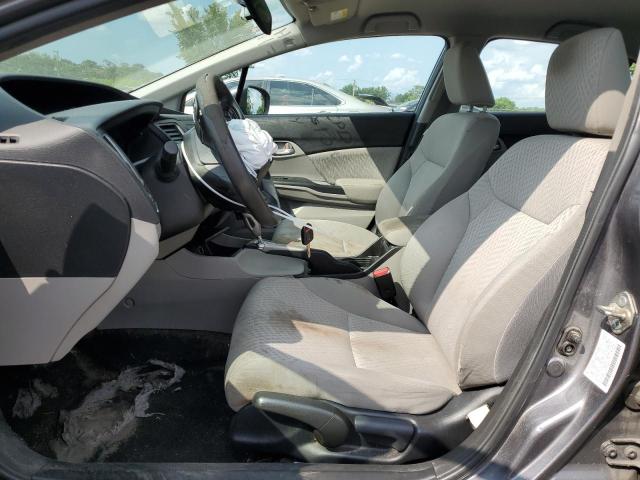 2HGFB2F53EH513606 - 2014 HONDA CIVIC LX GRAY photo 7