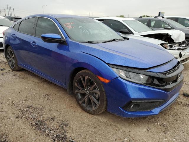 2HGFC2F81LH549167 - 2020 HONDA CIVIC SPORT 蓝色 照片 4