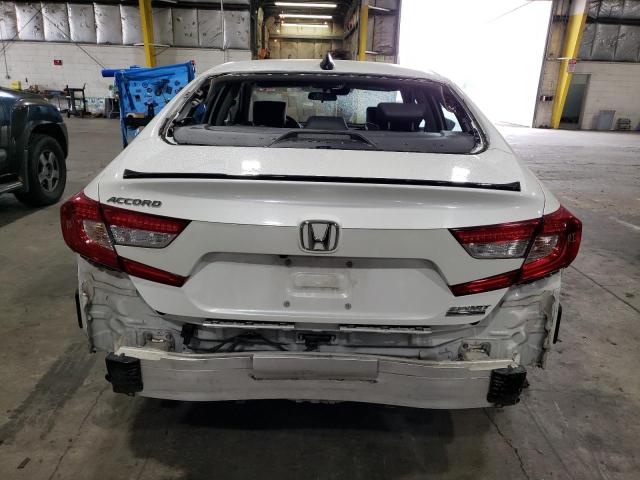 1HGCV1F43NA035603 - 2022 HONDA ACCORD SPORT SE WHITE photo 6