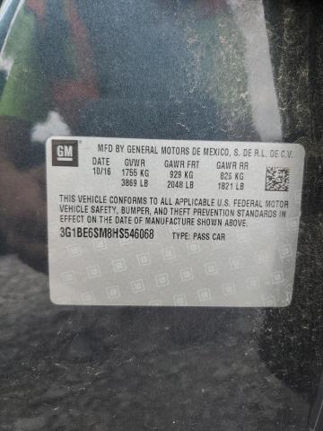 3G1BE6SM8HS546068 - 2017 CHEVROLET CRUZE LT 黑色 照片 13