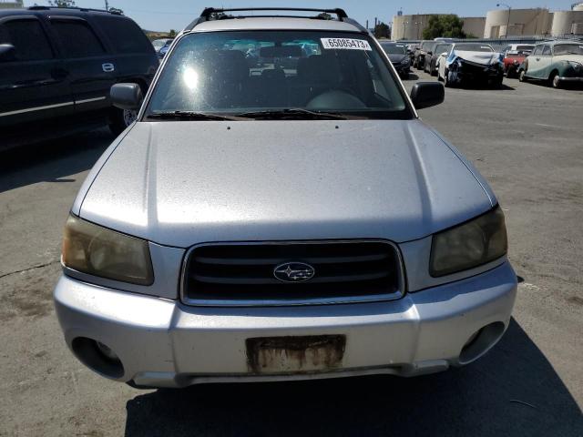JF1SG65615H703996 - 2005 SUBARU FORESTER 2.5XS Серебристый фото 5