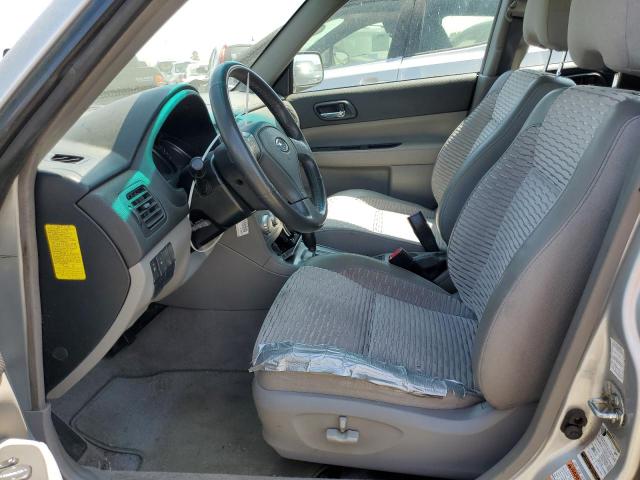 JF1SG65615H703996 - 2005 SUBARU FORESTER 2.5XS Серебристый фото 7