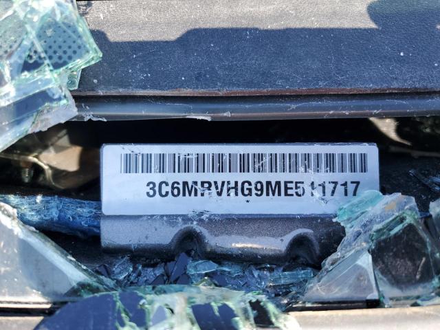 3C6MRVHG9ME511717 - 2021 RAM PROMASTER 3500 HIGH გრაფიტი ფოტო 13