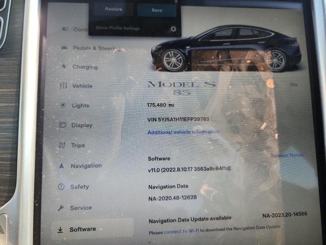 5YJSA1H11EFP39783 - 2014 TESLA MODEL S 黑色 照片 9