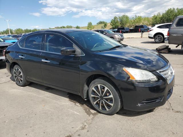 3N1AB7APXEL667335 - 2014 NISSAN SENTRA S BLACK photo 4