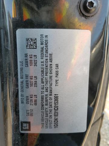 1G6DK1E31C0153661 - 2012 CADILLAC CTS PERFORMANCE COLLECTION Schwarz Foto 12