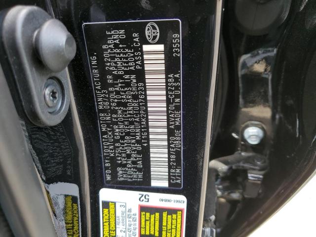 4T1G11AK2PU176239 - 2023 TOYOTA CAMRY SE NIGHT SHADE BLACK photo 13