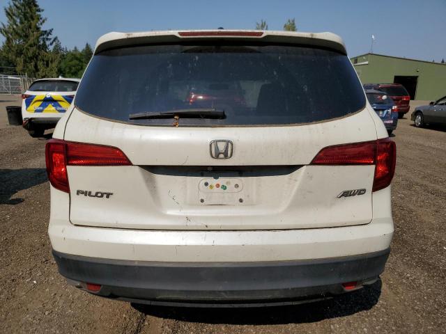 5FNYF6H5XGB042420 - 2016 HONDA PILOT EXL WHITE photo 6