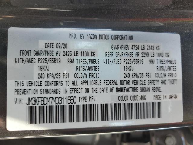 JM3KFBDM7M0311650 - 2021 MAZDA CX-5 GRAND TOURING CHARCOAL photo 13