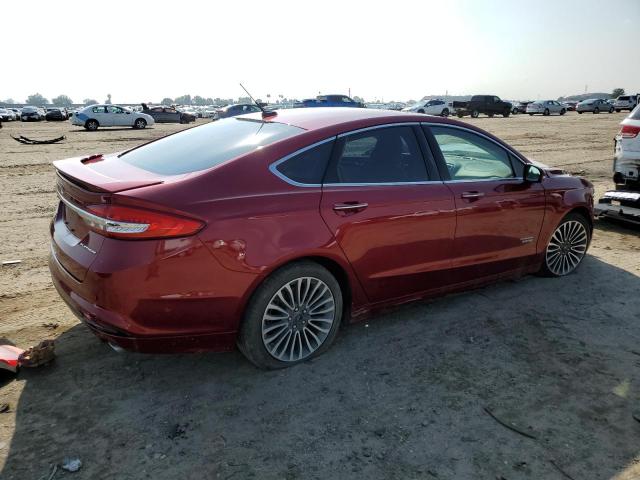 3FA6P0SU5HR105396 - 2017 FORD FUSION TITANIUM PHEV BURGUNDY photo 3