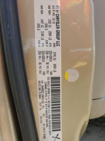 2A4RR5D11AR491466 - 2010 CHRYSLER TOWN & COU TOURING 金色 照片 12