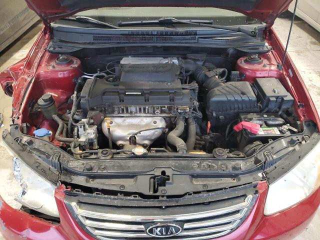 KNAFE121785561119 - 2008 KIA SPECTRA EX RED photo 11