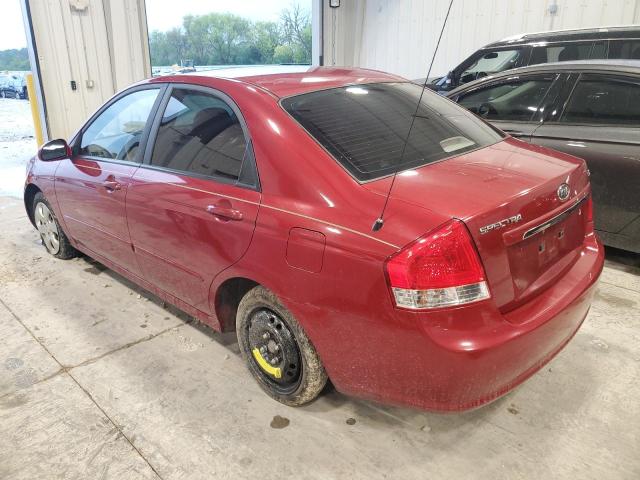 KNAFE121785561119 - 2008 KIA SPECTRA EX RED photo 2