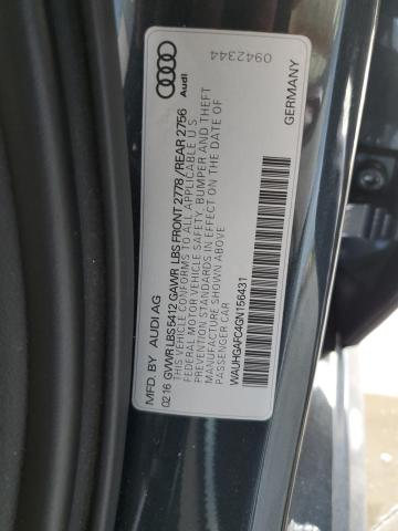 WAUHGAFC4GN156431 - 2016 AUDI A6 PRESTIGE 灰色 照片 10