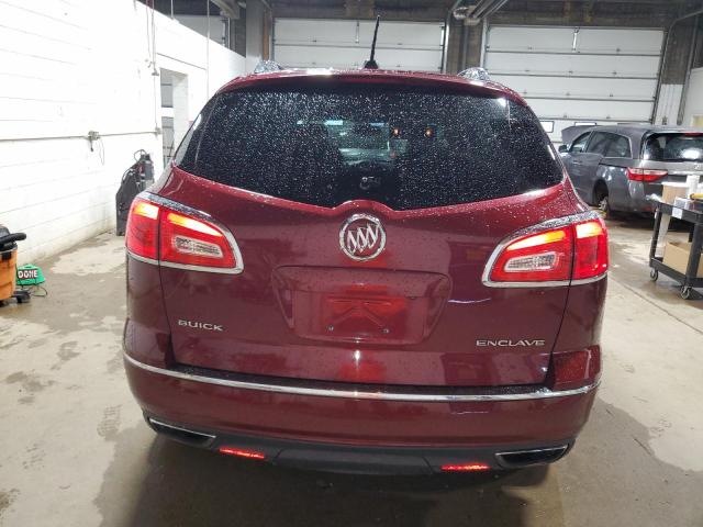 5GAKRBKD3GJ324236 - 2016 BUICK ENCLAVE RED photo 6
