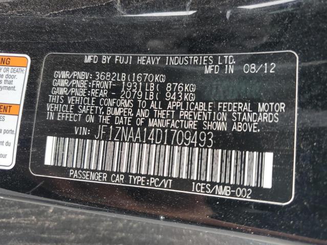 JF1ZNAA14D1709493 - 2013 TOYOTA SCION FR-S BLACK photo 13