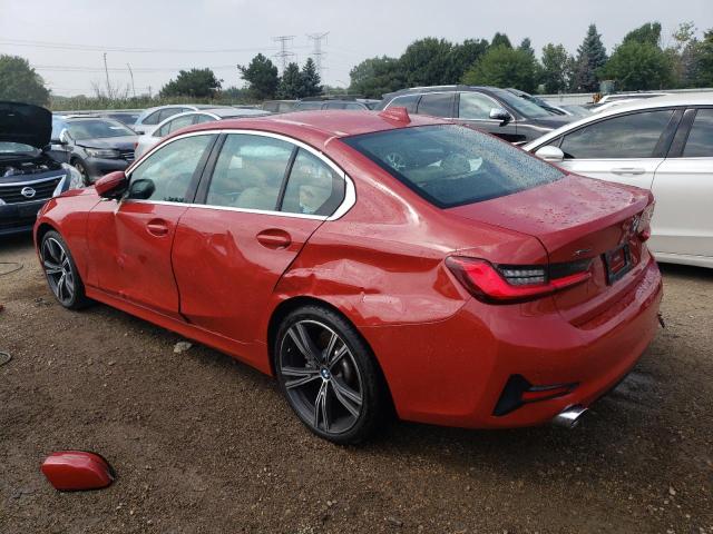 3MW5R7J06M8C07083 - 2021 BMW 330XI RED photo 2