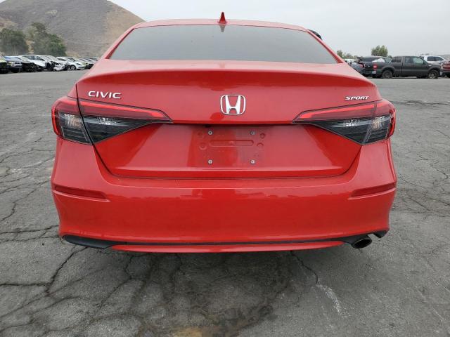 2HGFE2F53PH506035 - 2023 HONDA CIVIC SPORT RED photo 6