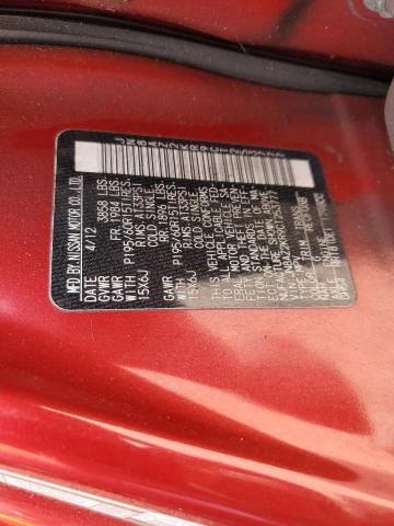 JN8AZ2KR9CT253777 - 2012 NISSAN CUBE BASE 勃艮第红 照片 12