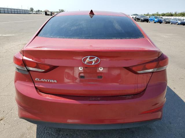 5NPD84LF8JH268655 - 2018 HYUNDAI ELANTRA SEL RED photo 6