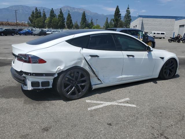 5YJSA1E53NF463307 - 2022 TESLA MODEL S WHITE photo 3