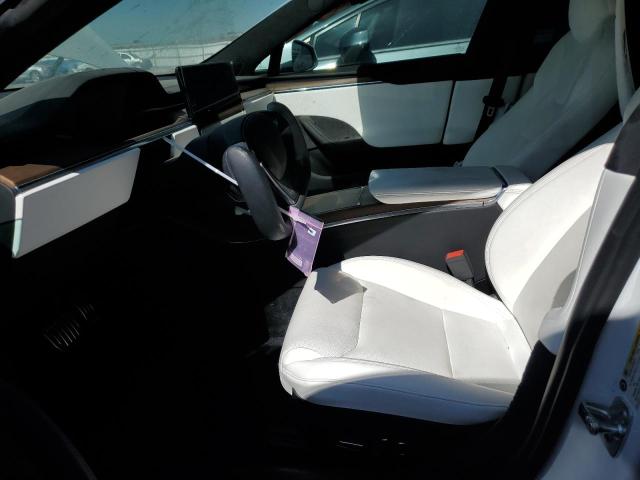 5YJSA1E53NF463307 - 2022 TESLA MODEL S WHITE photo 7