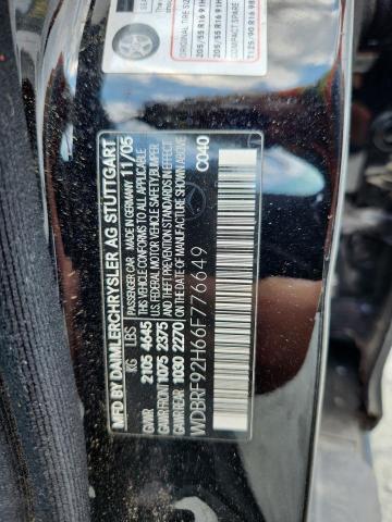 WDBRF92H66F776649 - 2006 MERCEDES-BENZ C 280 4MATIC BLACK photo 12