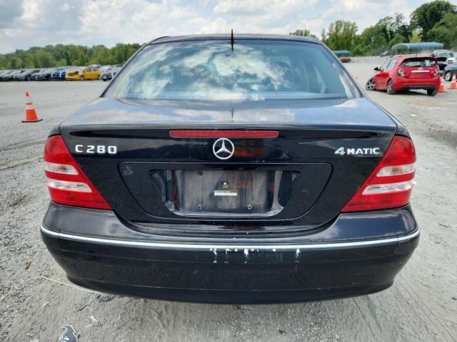 WDBRF92H66F776649 - 2006 MERCEDES-BENZ C 280 4MATIC BLACK photo 6