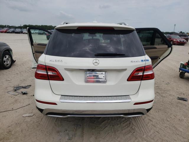 4JGDA5HB3CA079305 - 2012 MERCEDES-BENZ ML 350 4MATIC WHITE photo 6