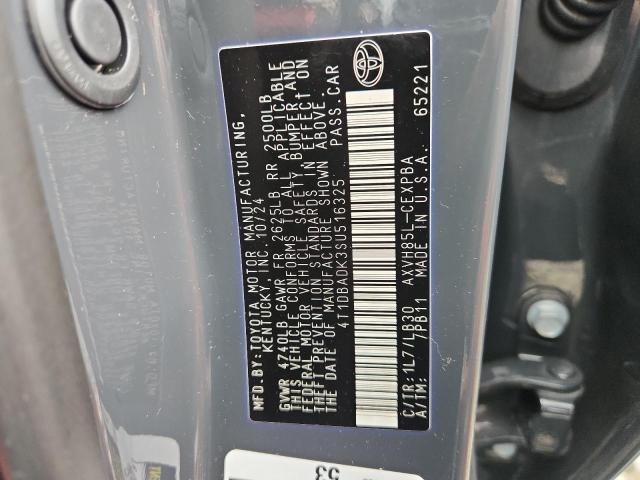 4T1DBADK3SU516325 - 2025 TOYOTA CAMRY XSE გრაფიტი ფოტო 12