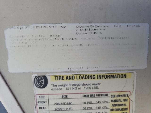 4YDT23R277B452455 - 2007 OUTB TRAVEL TRL WHITE photo 10