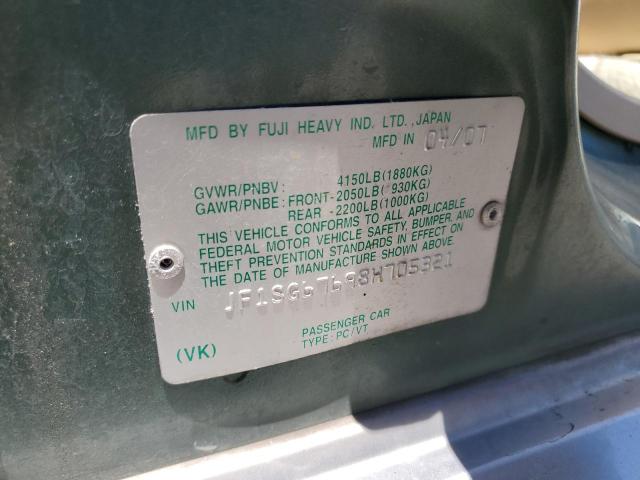 JF1SG67698H705321 - 2008 SUBARU FORESTER 2.5X LL BEAN GREEN photo 14