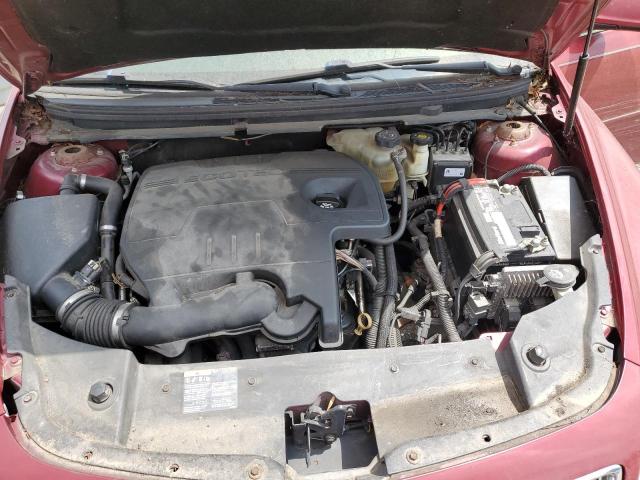 1G1ZC5E11BF274328 - 2011 CHEVROLET MALIBU 1LT ბურგუნდია ფოტო 11